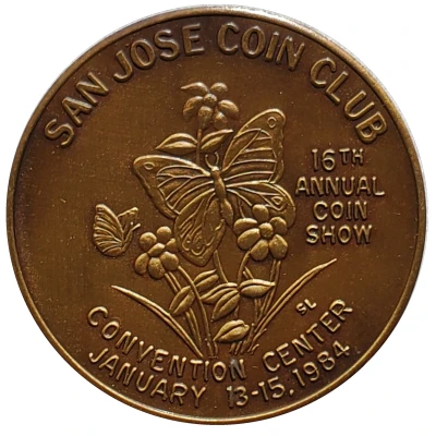 Token - San Jose Coin Club 16th Coin Show front