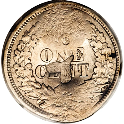 Token - San Miguel Coffee Merchant's Counterstamped on Indian Cent ND back