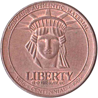 Token - Sears Celebrating 100 Years Statue of Liberty Chicago, Illinois front
