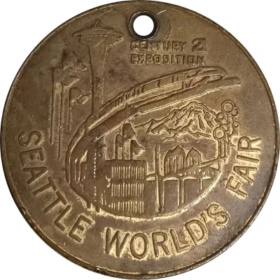 Token - Seattle World's Fair 1962 Seattle, Washington front