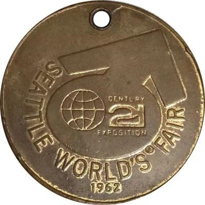 Token - Seattle World's Fair 1962 Seattle, Washington back