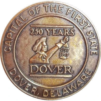 Token - Sestercentennial of Dover, Delaware front