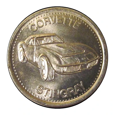 Token - Shell's Hot Wheels Coin Game Corvette Stingray ND front