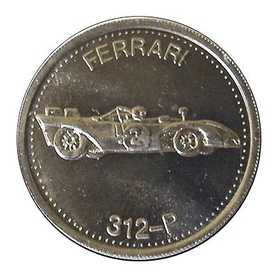 Token - Shell's Hot Wheels Coin Game Ferarri 312-P ND front