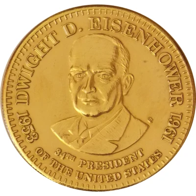 Token - Shell's Presidential Coin Game Dwight D. Eisenhower ND front