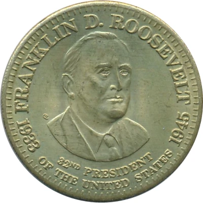 Token - Shell's Presidential Coin Game Franklin D. Roosevelt ND front