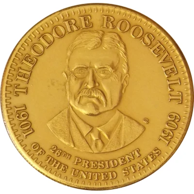 Token - Shell's Presidential Coin Game Theodore Roosevelt ND front