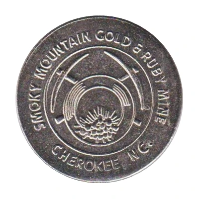 Token - Smoky Mountain Gold and Ruby Mine (Cherokee, North Carolina) ND front