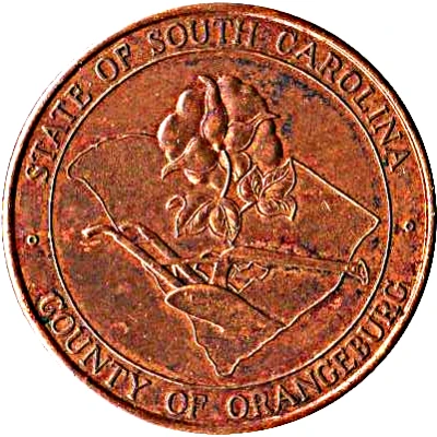 Token - South Carolina Tricentennial Orangeburg County front