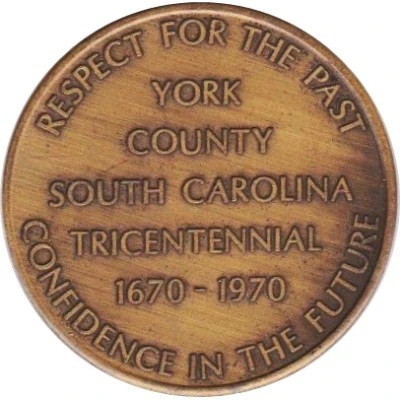 Token - South Carolina Tricentennial York County back