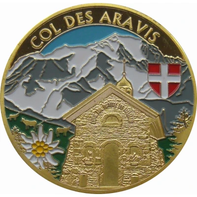 Token - Souvenirs et Patrimoine Col des Aravis; Gold color ND front