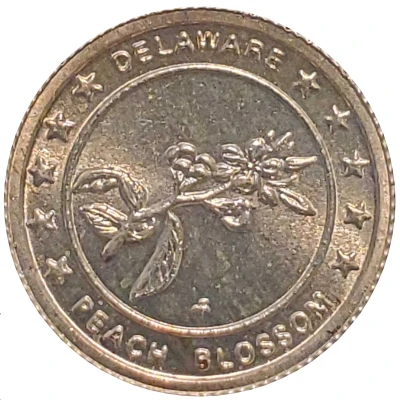 Token - States of the Union Delaware ND back