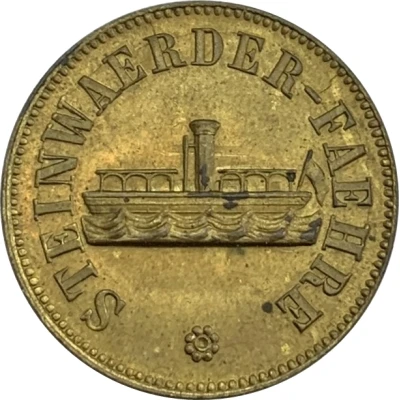 Token - Steinwärder Ferry (Hansestadt Hamburg)[Private, Steinwärder Fähre Gebrüder Lüders] ND front