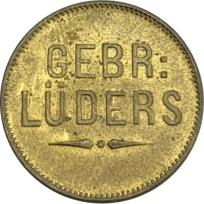 Token - Steinwärder Ferry (Hansestadt Hamburg)[Private, Steinwärder Fähre Gebrüder Lüders] ND back