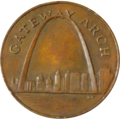 Token - Sunoco Landmarks of America - Bronze Medal Prize Set Gateway Arch front