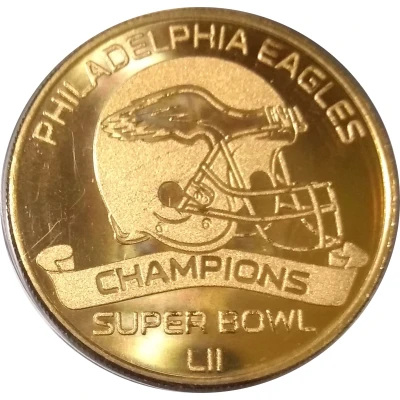 Token - Super Bowl LII Champions 2018, Philadelphia Eagles front