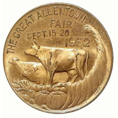 Token - The Great Allentown Fair Allentown, Pennsylvania back