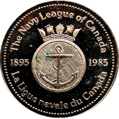 Token - The Navy League of Canada back