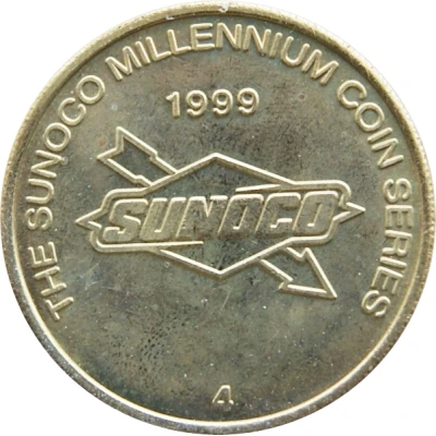 Token - The Sunoco Millenmium Coin Series 4 - Emancipation Proclamation back