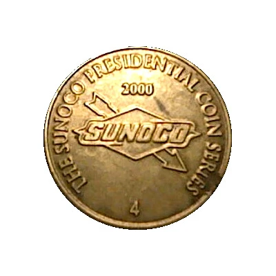 Token - The Sunoco Presidential Coin Series 4 - James E. Carter back