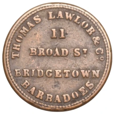 Token - Thomas Lawlor & Co. (Bridgetown) ND front