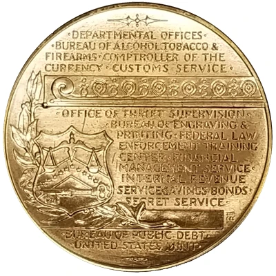 Token - U.S. Treasury Bicentennial ND back