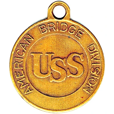 Token - USS American Bridge Division Gary, Indiana front