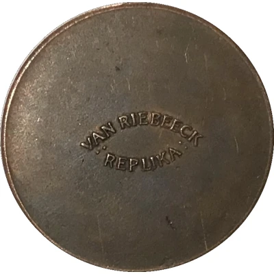 Token - Van Riebeeck Coffee replica (Cartwheel Penny 1797) ND back