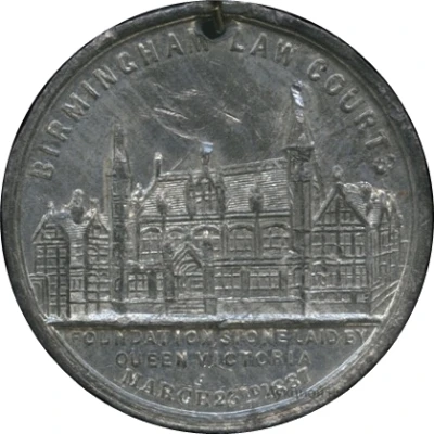 Token - Victoria Birmingham Law Courts back