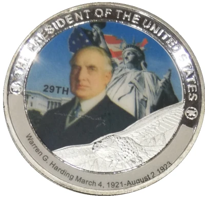 Token - Warren G. Harding 29th President ND front