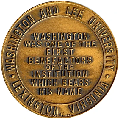 Token - Washington And Lee University ND back
