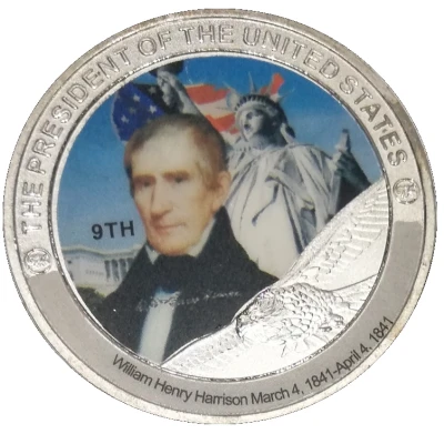 Token - William Henry Harrison 9th President ND front