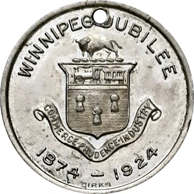 Token - Winnipeg 50th Anniversary Jubilee front