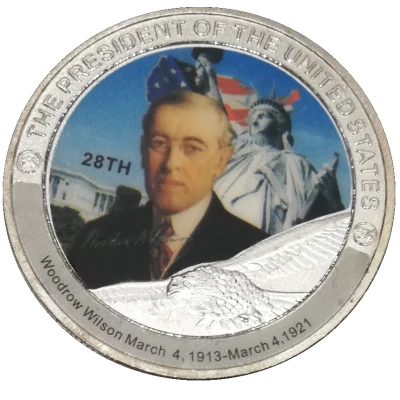 Token - Woodrow Wilson 28th President ND front