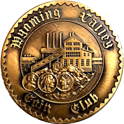 Token - Wyoming Valley Coin Club Gravity Railroad back
