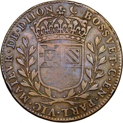 Token - États de Bourgogne Maire de Dijon Claude Bossuet back