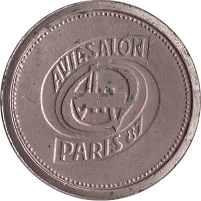 Tourist Token - Aviasalon Paris'87 AN back