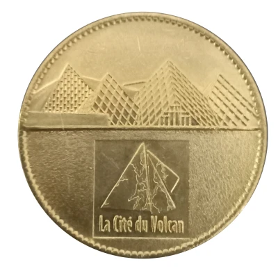 Tourist token - Arthus Bertrand - Île de La Réunion - Le piton de La Fournaise - La Cité du volcan ND back