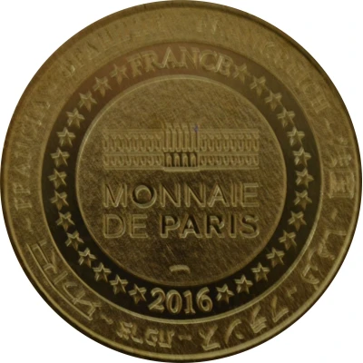 Tourist token - Monnaie de Paris - Aquarium de La Rochelle turtle n° back