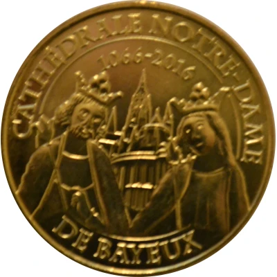 Tourist token - Monnaie de Paris - Bayeux - Cathédrale Notre-Dame de Bayeux 950 ans front
