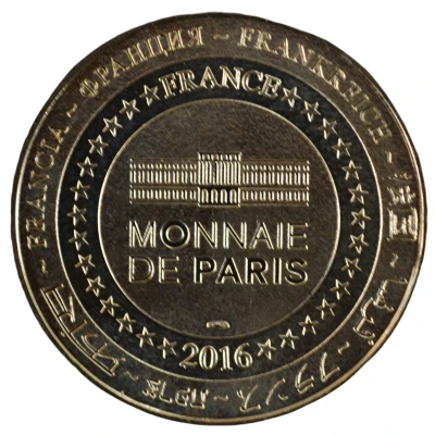 Tourist token - Monnaie de Paris - Blagnac - Aeroscopia cupronickel back