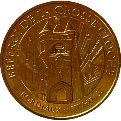 Tourist token - Monnaie de Paris - Bordeaux Beffroi de la Grosse Cloche front