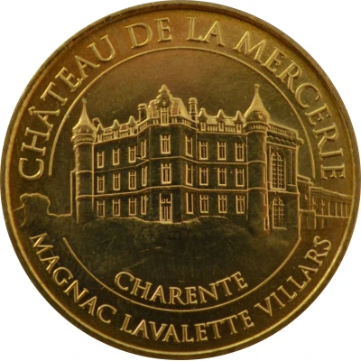 Tourist token - Monnaie de Paris - Magnac-Lavalette-Villars - Château de la Mercerie front
