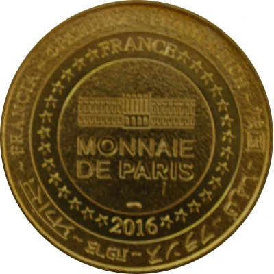 Tourist token - Monnaie de Paris - Magnac-Lavalette-Villars - Château de la Mercerie back