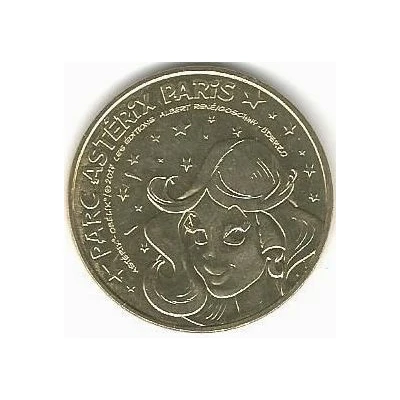 Tourist token - Monnaie de Paris - Parc Astérix Paris - Falbala starry side front