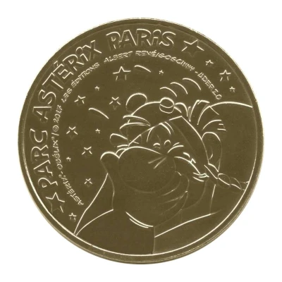 Tourist token - Monnaie de Paris - Parc Astérix Paris - Obélix starry side front