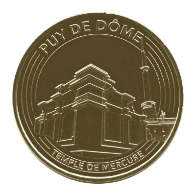 Tourist token - Monnaie de Paris - Puy de Dôme - Temple de Mercure front