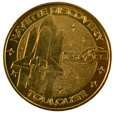 Tourist token - Monnaie de Paris - Toulouse - Cité de l'Espace - Shuttle Discovery front