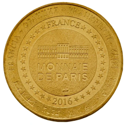 Tourist token - Monnaie de Paris - Troyes - Rashi International Center circled face back