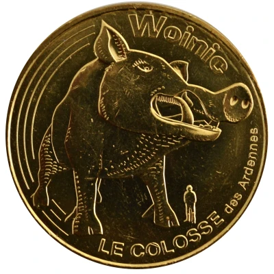 Tourist token - Monnaie de Paris - Woinic - Le colosse des Ardennes front